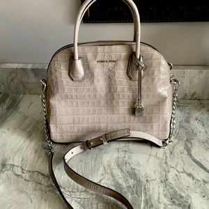 Michael Kors grey  crossbody purse